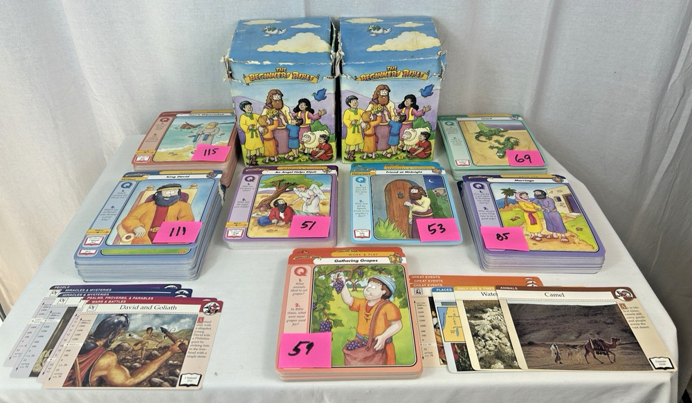 Vintage Grolier „The Beginners Bible” ~ 2 Boxes Included ~ 543 Cards !!!!!