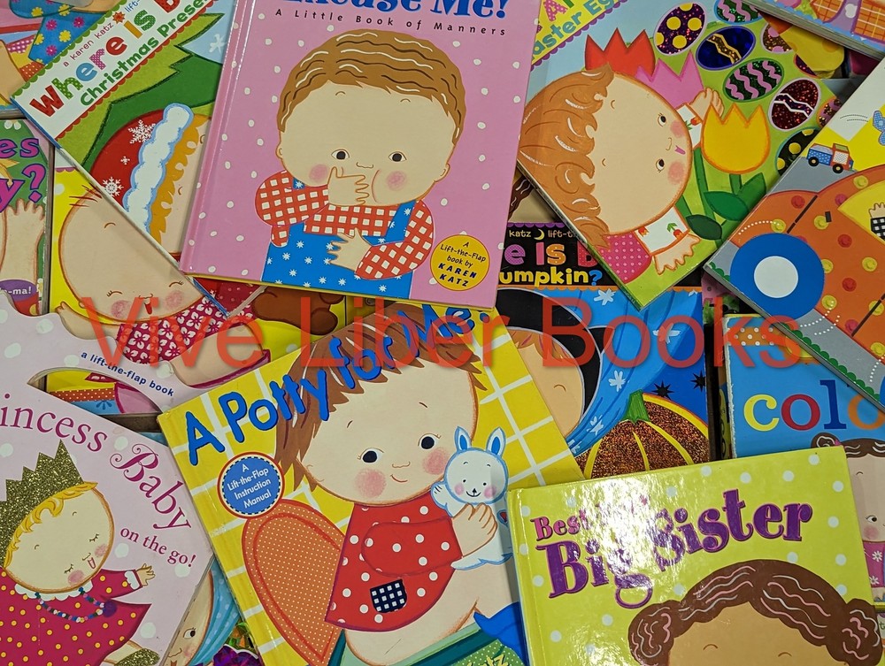 Lot of 10 Karen Katz Board Books for Children’s/ Kids/ Toddler *Random Mix*