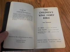 THE CHILDREN’S KING JAMES BIBLE 1960 Modern Translators HC KJV illustrated