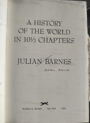 A HISTORY OF THE WORLD IN 10 1/2 CHAPTERS – 1ST. AMERICAN ED. SIGNED BY AUTHOR