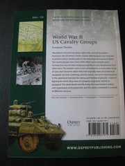 OSPREY ELITE #129 WORLD WAR II US CAVALRY GROUPS EUROPEAN THEATER VG/NN