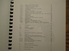 Sig Sauer P226 Armourers Instruction 8 1/2″ by 11″ Spiral Bound Book 53 Pages