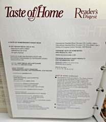 The Taste of Home Cookbook 2007 Ringbound Binder Edition Editors Reader’s Digest