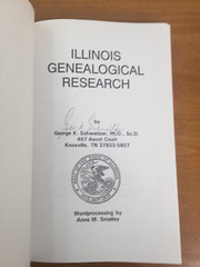 1997 Illinois Genealogical Research Signed by George K. Schweitzer – Paperback