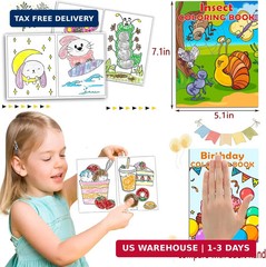 24Pack Coloring Books for Kids Ages 4-8 8-12, Small Bulk Coloring Books for Kids