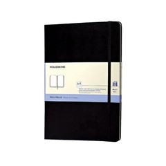 Art Sketchbook, Hard Cover, A4 (8.25″ x 11.75″) Plain/Blank, Black, 96 Pages