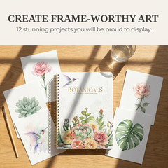 Beautiful Watercolor Book for Beginners – Guided Watercolor Painting Workbook w