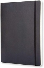 Moleskine Classic Notebook Soft Cover XL Plain/Blank Black 192 Pages
