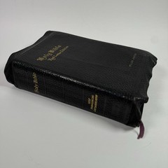 Holy Bible National Bible Press Pronouncing Red Letter KJV 1940’s Thumb Tabs