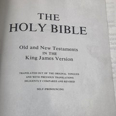 Holy Bible KJV King James Version Red Letter with Concordance Word Aflame 1973