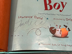 Beetle Boy Hardcover Book Hand Signed By: Lawrence David