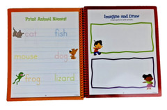 Fisher Price Little People Printing Practice Dry-Erase Activity Book Write &Wipe