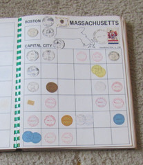 1971 POSTMARKS An Album of United States of America Post Office Mark Some Stamps