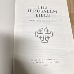 Doubleday The Jerusalem Bible HC 1970 Illus Salvador Dali Alexander Jones