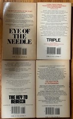 Ken Follet Vintage Paperback 4 book lot – includes Triple – 1970s 1980s