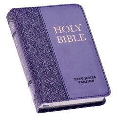 KJV Holy Bible, Mini Pocket Size, Faux Leather Red Letter Edition – Ribbon Ma…