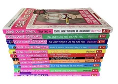 Lot of 11 Dear Dumb Diary books set #1-4, #6-10, 12, Year Two #1 by Jim Benton