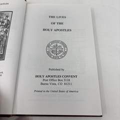 The Lives of the Holy Apostles