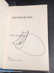 Signed Neal Stephenson Seveneves William Morrow Hardcover Near Fine / Very Good+