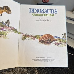 RARE! Merrigold Press Dinosaurs Giants Of The Past 1974 Hardcover Vintage VG