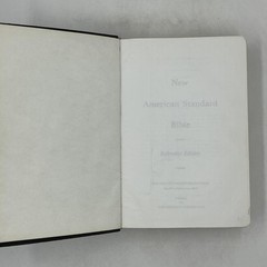 New American Standard Bible Reference Edition Lockman 1973 Morocco Leather