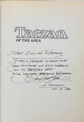 TARZAN OF THE APES – by Burne Hogarth/ E R Burroughs (1972 1st PRINT, INSCRIBED)