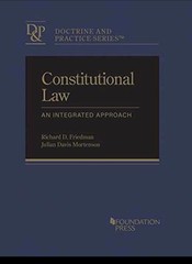 Constitutional Law: An – Hardcover, by Friedman Richard; Mortenson – Very Good