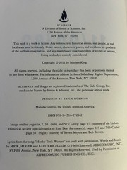 Stephen King 11/22/63 Hardcover Novel First Edition First Print 2011 Scribner