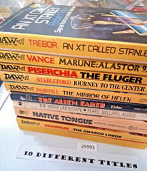 Vintage Lot of 10 Science Fiction/Fantasy Books 1980s & up 25993 bc25