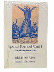 Mystical Poems Of Rumi Vol 1 And 2 Set Paperback Jalal Al Din Rumi Arberry New