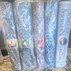 George R.R. Martin A Song of Ice and Fire 5-Book Hardcover Set w/ Dust Jacket