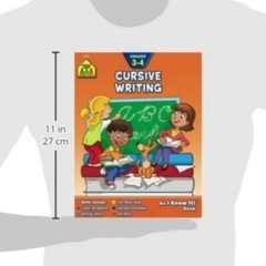 Cursive Alphabet Letters Writing Workbook Handwriting Worksheets Grades 3-4