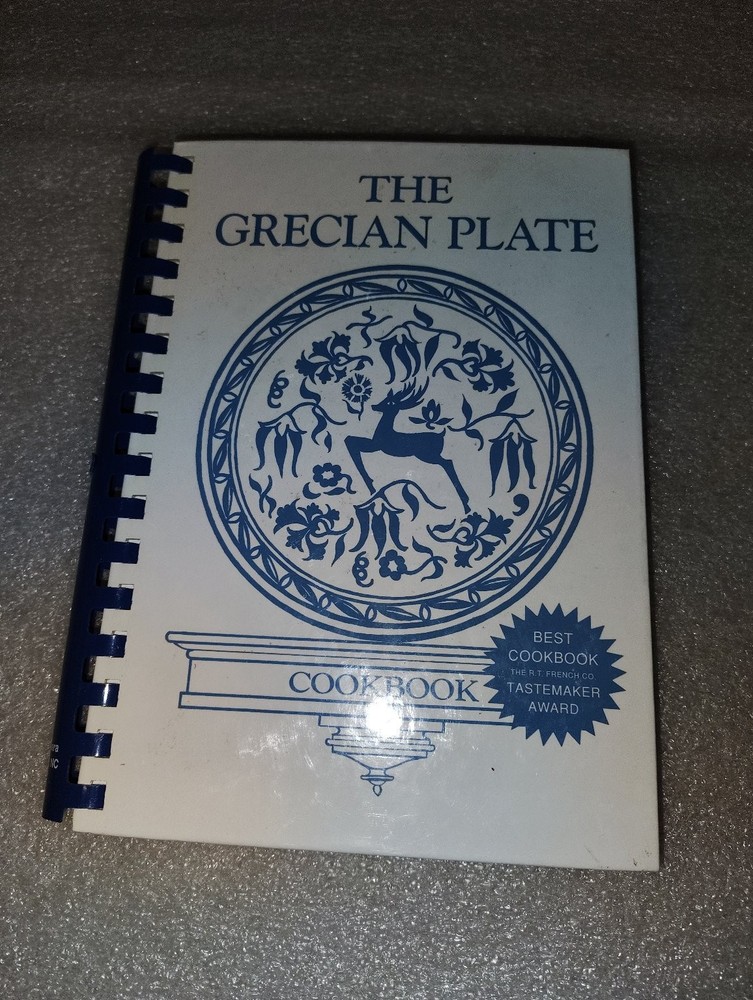 The Grecian Plate Cookbook Hellenic Ladies Society 2006 Greek Recipes Wimmer