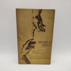 World Heritage Reference Bible KJV 1970s MOROCCO LEATHER Red Letter 857C