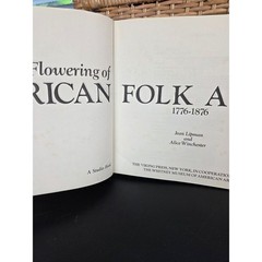 The Flowering of American Folk Art 1776-1876 Lipman Winchester 1974 Hardcover