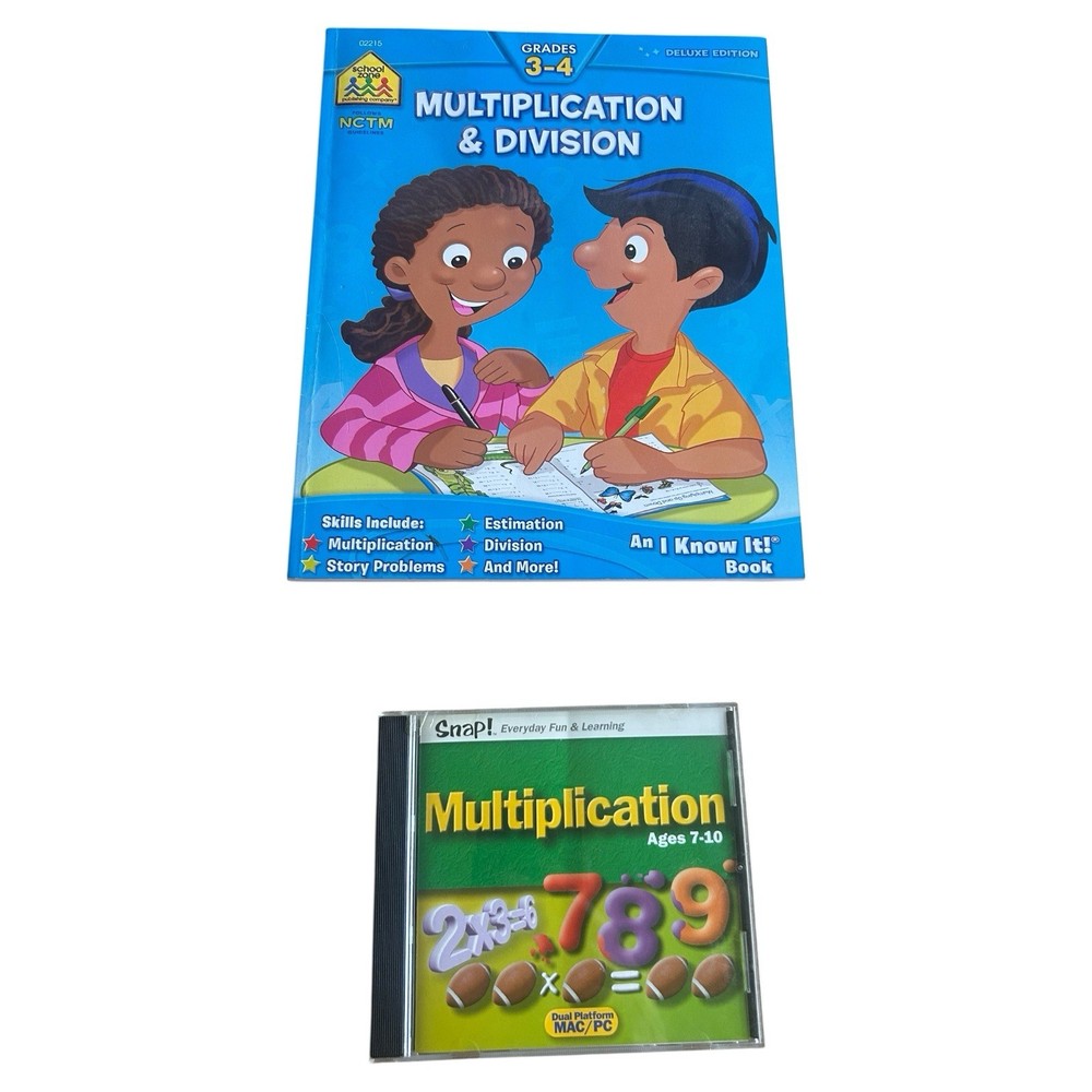 Multiplication & Division Workbook & Snap! Multiplication CD-ROM Home School