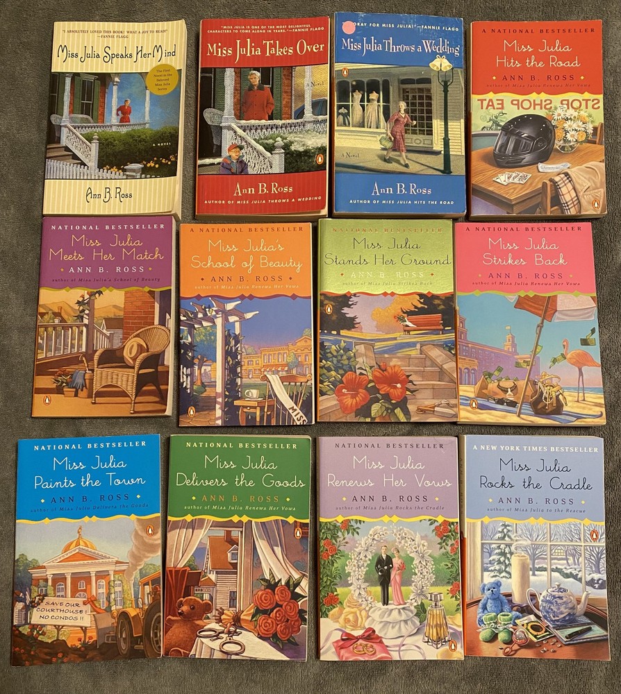 Lot of Miss Julia Books, First 12 in the series, Soft cover, Ann B. Ross