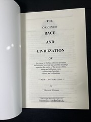 The Origin of Race and Civilization by Charles A. Weisman,Large Print 8.5*11.5”