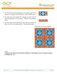 ACCUQUILT GO QUBE 8″ Block Patterns Manual – LOOP FASTENED – TOUGH JACKET
