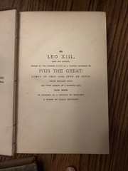 1888 Life of Pope Leo XIII Golden Jubilee Edition Illustrated Catholic Antique