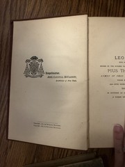 1888 Life of Pope Leo XIII Golden Jubilee Edition Illustrated Catholic Antique