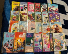 A Little Golden Book Variety Lot of 25 Books DISNEY