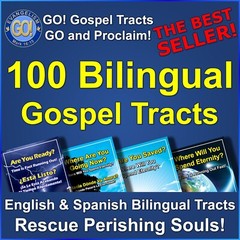 100 Bilingual Gospel Tracts – 4 Different Covers – 20 Pages – „Are You Ready?”
