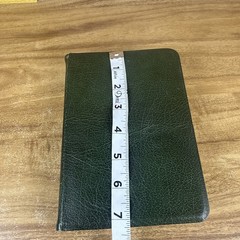 Living Bible Paraphrased Cowhide Leather Second Printing Tyndale Cowhide Green