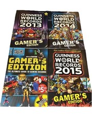 Game On! Guiness World Records Gamer’s Edition 4 Book Lot 2013 2014 2015 2018