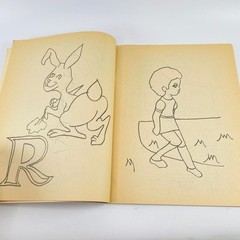 ABC Coloring Book Vintage 1970s Paperback Modern Promotions USA Uncolored