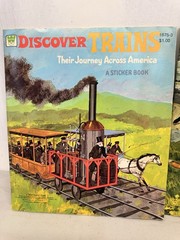 (2) Whitman Discover Trains & Discover Wildlife Sticker Fun Book Unused 1970s