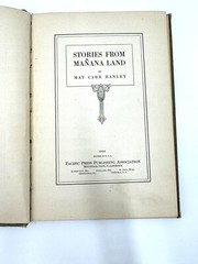 Stories From Mañana Land – Antique Vintage Book by May Carr Hanley 1922