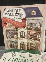 Coloring Book Mixed Lot Of 5 Disney Animals, Dollhouse, Retro, Birds And Insects