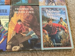 Vintage 80s Just For Boys 6 Book Lot Weekly Readers Hardcover HC Readers YA